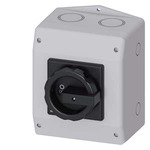 3LD2265-4VD51 (3LD22654VD51) ГЛАВНЫЙ ВЫКЛЮЧАТЕЛЬ 6-ПОЛЮСНЫЙ IU=32, P/AC-23A ПРИ 400V=11,5KW 1НО+1НЗ, 1 N-КЛЕММА, КОРПУС ИЗ ИЗОЛЯЦИОННОГО МАТЕРИАЛА , IP65 ПОВОРОТНЫЙ ЧЕРН.