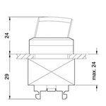 3SB3000-2EA11 (3SB30002EA11, 3SB3OOO-2EA11, 3SB3OOO2EA11) ИСПОЛНИТЕЛЬНЫЙ ЭЛЕМЕНТ ПЕРЕКЛЮЧАТЕЛЬ, O-I-II, КОНТАКТЫ БЕЗ ФИКСАЦИИ ЧЕРНЫЙ