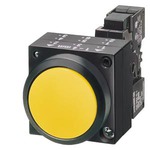3SB3201-0AA11 (3SB32010AA11, 3SB32O1-OAA11, 3SB32O1OAA11) КОМПЛЕКТНОЕ УСТРОЙСТВО, КРУГЛАЯ КНОПКА ПЛОСКАЯ ЧЕРНАЯ, 1НО + 1НЗ
