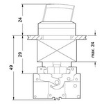 3SB3202-2KA11 (3SB32022KA11, 3SB32O2-2KA11, 3SB32O22KA11) КОМПЛЕКТНОЕ УСТРОЙСТВО, ПЕРЕКЛЮЧАТЕЛЬ КРУГЛЫЙ, 0-I, С ФИКСАЦИЕЙ ЧЕРНЫЙ, 1НO