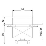 Купить 3SB3500-0AB01 (3SB35000AB01, 3SB35OO-OABO1, 3SB35OOOABO1) ИСПОЛНИТЕЛЬНЫЙ ЭЛЕМЕНТ КНОПКА ПЛОСКАЯ КРАСНАЯ, НАДПИСЬ O, МЕТАЛЛИЧ.