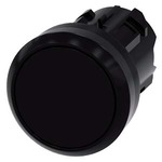 3SU1000-0AB10-0AA0 (3SU10000AB100AA0, 3SU1OOO-OAB1O-OAAO, 3SU1OOOOAB1OOAAO) АКТУАТОР КНОПКИ, 22MM, КРУГЛ., ПЛАСТИК, КНОПКА ЧЁРНАЯ ПЛОСКАЯ, БЕЗ ФИКСАЦИИ