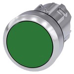 3SU1050-0AB40-0AA0 (3SU10500AB400AA0, 3SU1O5O-OAB4O-OAAO, 3SU1O5OOAB4OOAAO) АКТУАТОР КНОПКИ, 22MM, КРУГЛ., ГЛЯНЦЕВЫЙ МЕТАЛЛ, КНОПКА ЗЕЛЁНАЯ ПЛОСКАЯ БЕЗ ФИКСАЦИИ