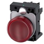3SU1102-6AA20-1AA0 (3SU11026AA201AA0, 3SU11O2-6AA2O-1AAO, 3SU11O26AA2O1AAO) СВЕТОВОЙ ИНДИКАТОР, 22MM, КРУГЛЫЙ, ПЛАСТИК, КРАСНЫЙ МАТОВЫЙ РАССЕИВАТЕЛЬ, С ДЕРЖАТЕЛЕМ, МОДУЛЬ ПОДСВЕТКИ С ИНТЕГРИРОВАННЫМ СВЕТОДИОДОМ 24V AC/DC, ВИНТОВЫЕ КЛЕММЫ