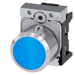 Купить 3SU1250-0EB50-0AA0 (3SU12500EB500AA0, 3SU125O-OEB5O-OAAO, 3SU125OOEB5OOAAO) АКТУАТОР КНОПКИ С ВЫСОКИМ ФРОНТАЛЬНЫМ КОЛЬЦОМ (12MM), 22MM, КРУГЛ., МЕТАЛЛ, BLUE, FLAT BUTTON, БЕЗ ФИКСАЦИИ, С ДЕРЖАТЕЛЕМ