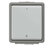 Купить 5TA4702 (5TA47O2) DELTA FLACHE ВЫКЛЮЧАТЕЛЬ 10А 250В НАВЕСНОГО МОНТАЖА IP44 С ЗАЩИТОЙ ОТ БРЫЗГ 2-ПОЛЮСНЫЙ 1 КЛАВИША