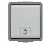 Купить 5TA4711 DELTA FLACHE ВЫКЛЮЧАТЕЛЬ 10А 250В НАВЕСНОГО МОНТАЖА IP44 С ЗАЩИТОЙ ОТ БРЫЗГ С КОНТРОЛЬНОЙ ЛАМПОЙ 1 КЛАВИША (В КОМПЛ. 2 ОКНА ПРОЗРАЧНОЕ И С СИМВОЛОМ)