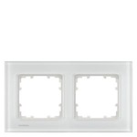 5TG1202-1 (5TG12021, 5TG12O2-1, 5TG12O21) DELTA MIRO РАМКА 2-МЕСТН. СТЕКЛО БЕЛОЕ