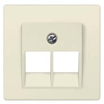 Купить 5TG1208 (5TG12O8) DELTA I-SYSTEM ЭЛЕКТРИЧЕСКИЙ БЕЛЫЙ КРЫШКА СИСТЕМНОЙ РОЗЕТКИ CAT. 3 2X8-ПОЛЮС. 55X55MM