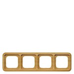 Купить 5TG1604 (5TG16O4) DELTA NATURE СВЕТЛЫЙ ДУБ РАМКА 4-МЕСТНАЯ 81ММ