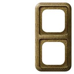 5TG1612 DELTA NATURE ТЕМНЫЙ ДУБ РАМКА 2-МЕСТНАЯ 81ММ