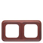 Купить 5TG1622 DELTA NATURE КРАСНЫЙ КЛЕН РАМКА 2-МЕСТНАЯ 81ММ
