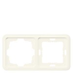 Купить 5TG1763 DELTA PROFIL СЕРЕБРЯНЫЙ РАМКА 2-МЕСТНАЯ  ВЫРЕЗАННАЯ 80X80MM