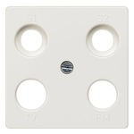 Купить 5TG2565 DELTA I-SYSTEM ТИТАНОВО-БЕЛЫЙ КРЫШКА РОЗЕТКИ ДЛЯ 2XSAT 1XTV 1XRF 55X55MM 4 ОТВЕРСТИЯ
