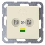 Купить 5TG2594 DELTA I-SYSTEM ЭЛЕКТРИЧЕСКИЙ БЕЛЫЙ КРЫШКА ДЛЯ 2-МЕСТНОЙ КОАКСИАЛЬНОЙ РОЗЕТКИ 55X55MM
