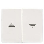 Купить 5TG5532-0WH (5TG55320WH, 5TG5532-OWH, 5TG5532OWH) IRIS COVER PLATE FOR DOUBLE PUSH BUTTON, SWITCH FOR BLINDS WITH SYMBOLS UP, DOWN POLAR WHITE
