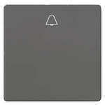 Купить 5TG6227 DELTA I-SYSTEM ЧЕРНЫЙ МЕТАЛЛИК ВЫКЛЮЧАТЕЛЬ 1 КЛАВИША С СИМВОЛОМ ЗВОНОК 55X55MM