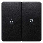 Купить 5TG6234 DELTA I-SYSTEM ЧЕРНЫЙ МЕТАЛЛИК ВЫКЛЮЧАТЕЛЬ ЖАЛЮЗИ 2 КЛАВИШИ С СИМВОЛОМ ВВЕРХ/ВНИЗ 55X55MM