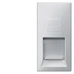Купить 5TG9874-2AM (5TG98742AM) DELTA M-SYSTEM  АЛЮМИНИЕВЫЙ МЕТАЛЛИК МОДУЛЬНАЯ JACK РОЗЕТКА CAT5 RJ45 8/8 С ВЫКЛЮЧАТЕЛЕМ