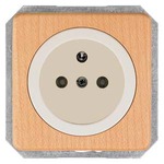 Купить 5UB1665 DELTA NATUR БУК РОЗЕТКА SCHUKO 16A AC 250В  C ЗАЩИТНЫМ КОНТАКТОМ  C БЕЗРЕЗЬБОВЫМИ КОНТАКТНЫМИ ЗАЖИМАМИ ЭЛ.-МЕХ. ЧАСТЬ