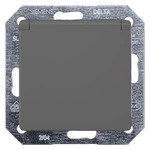5UB1927 DELTA I-SYSTEM ЧЕРНЫЙ МЕТАЛЛИК РОЗЕТКА SCHUKO 10A DC/16А AC 250В C ЗАЩИТНЫМ КОНТАКТОМ  C ОТКИДЫВАЮЩЕЙСЯ КРЫШКОЙ C БЕЗРЕЗЬБОВЫМИ КОНТАКТНЫМИ ЗАЖИМАМИЭЛ.-МЕХ.ЧАСТЬ
