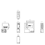 6ES7972-0BA61-0XA0 (6ES79720BA610XA0, 6ES7972-OBA61-OXAO, 6ES7972OBA61OXAO) SIMATIC DP, шинный соединитель для PROFIBUS, до 12 Мбит/с, вывод кабеля под углом 35°, технолгоия подключения Fast Connect (методом прокола изоляции), без разъёма для подключения программатора, 15,8 X 54 X 39,5 мм (Ш x В x Г)